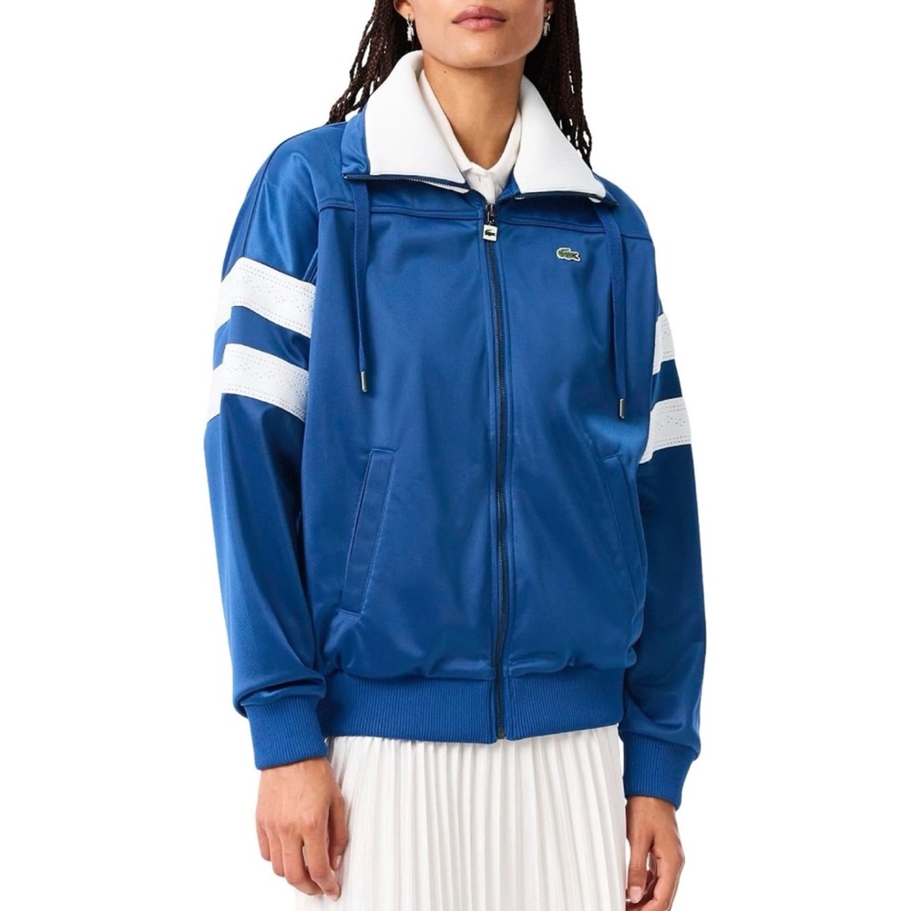 NWT Lacoste Pique Zip Up Sweatshirt